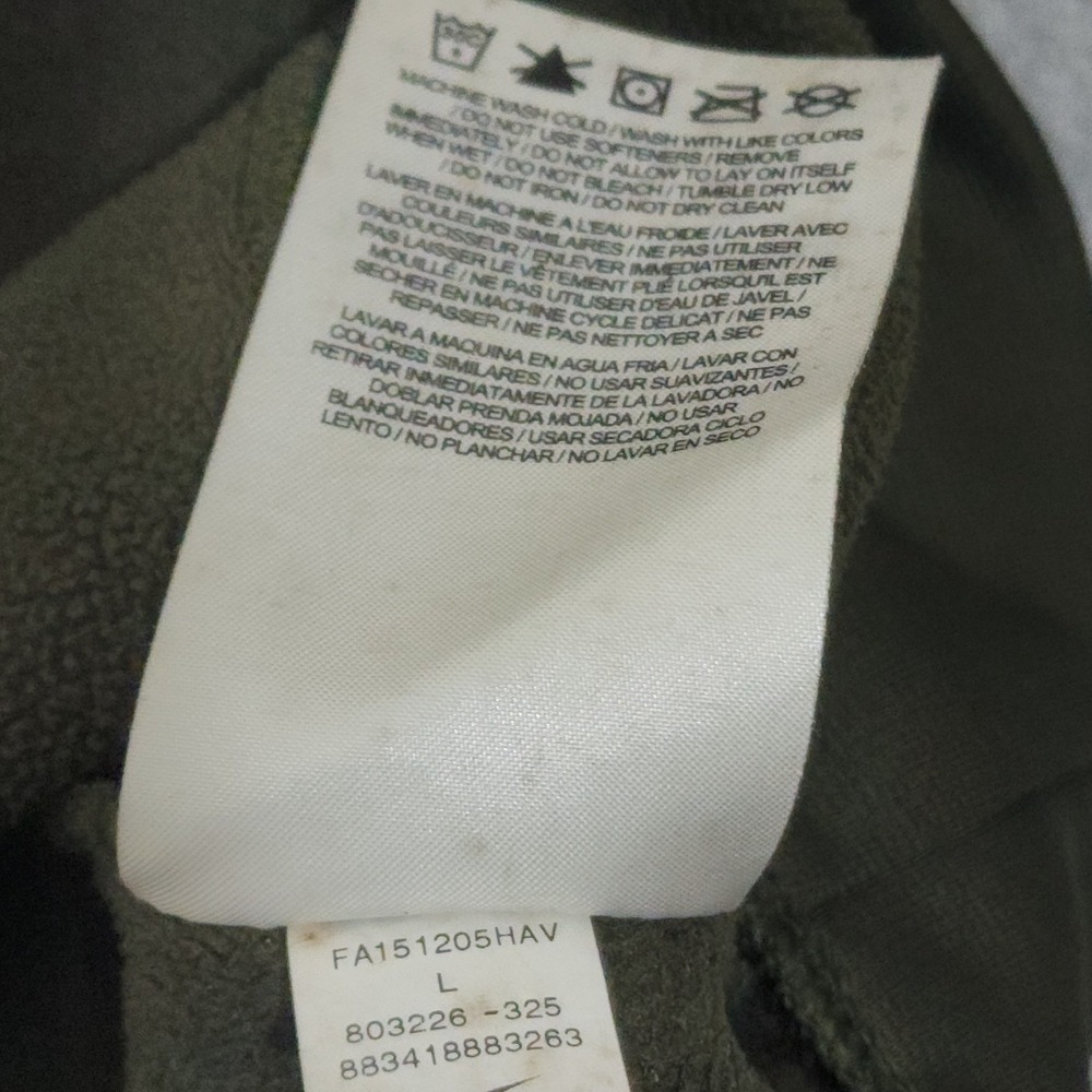 Nike Therma FIT Hoodie Mens L Olive Green Pullover Sweatshirt Distressed Gym - Picture 9 of 13